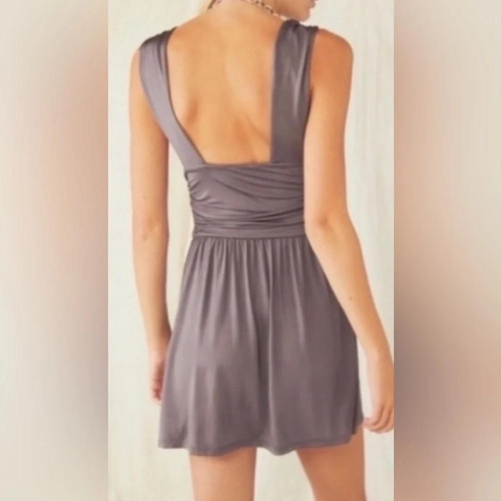 Free people women’s dress mini grey new